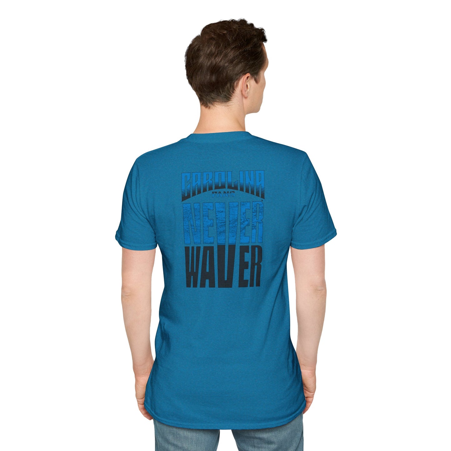 Carolina Fans Never Waver Unisex Softstyle T-Shirt