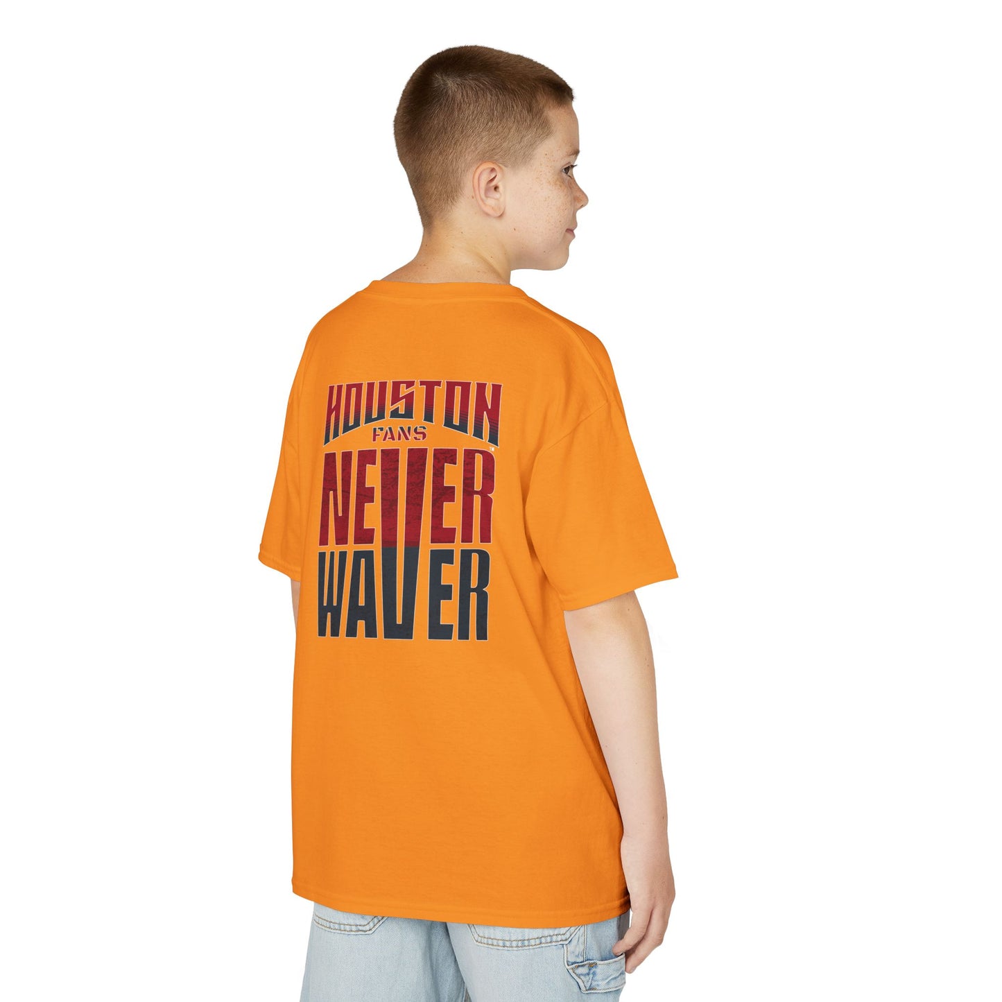 Houston Fans Never Waver Kids Heavy Cotton™ Tee