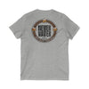 Never Waver Save Water Drink Beer  Unisex V-Neck Tee - Motivational Graphic Shirt