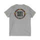 Never Waver Save Water Drink Beer Unisex V-Neck Tee - Motivational Graphic Shirt by Printify