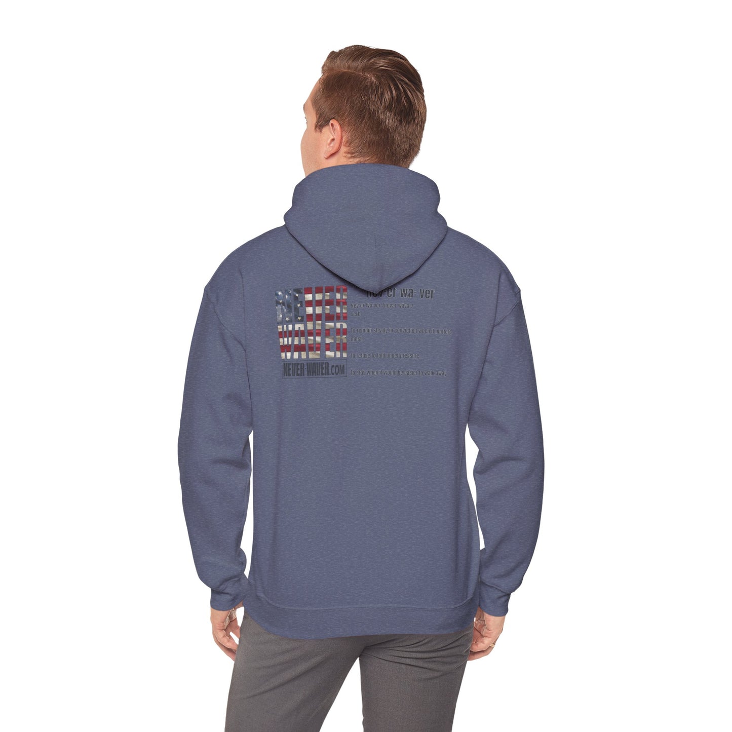 'Never Waver Definition ' Motivational Inspirational Unisex Hoodie
