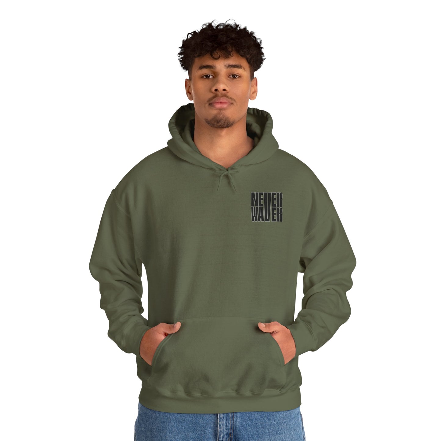 'Never Waver Best Buckin' Dad Ever ' Unisex Heavy Blend™ Hoodie