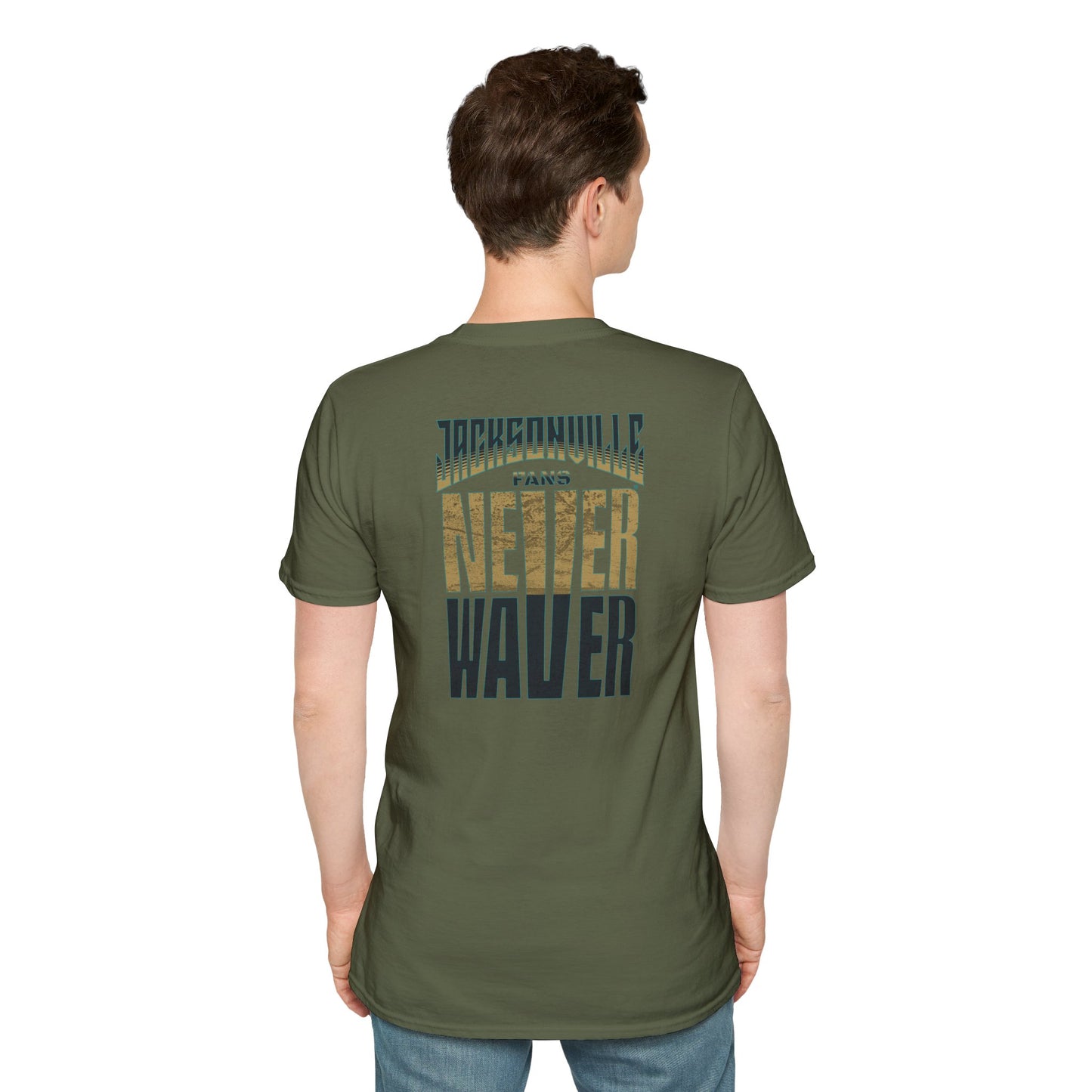 Jacksonville Fans Never Waver Unisex Softstyle T-Shirt