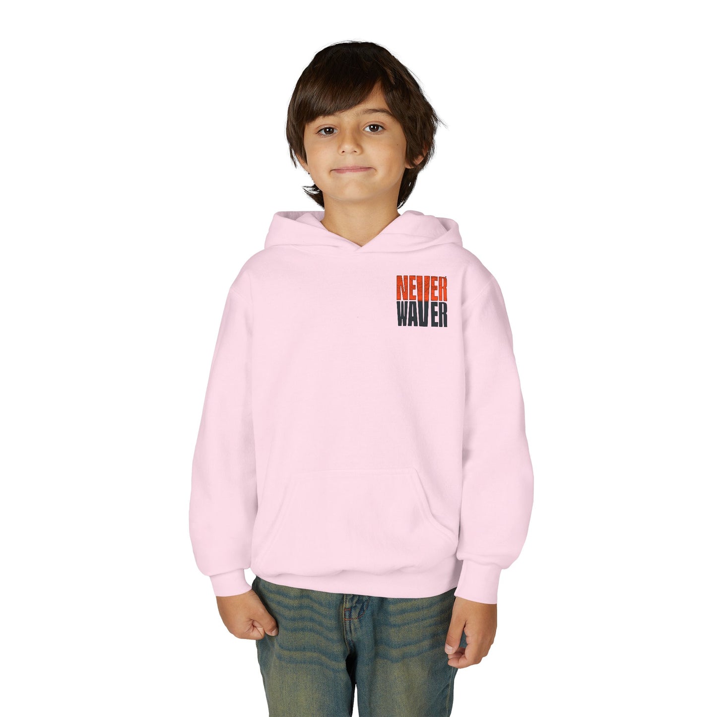 Cincinnati Fans Never Waver Youth Heavy Blend Hooded Sweatshirt