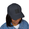 Never Waver Embroidered Cap - Structured White Baseball Hat for Motivation and Style