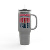 Houston Fans Never Waver W-Leopard Football Insulated Travel Mug, 40oz