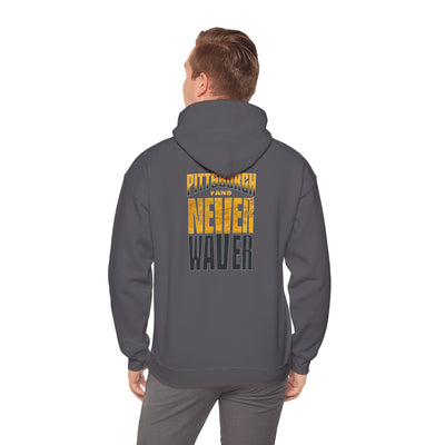 Pittsburgh Fans Never Waver Unisex Heavy Blend™ Hooded Sweatshirt