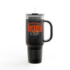 Cincinnati Fans Never Waver W-Leopard Football Insulated Travel Mug, 40oz