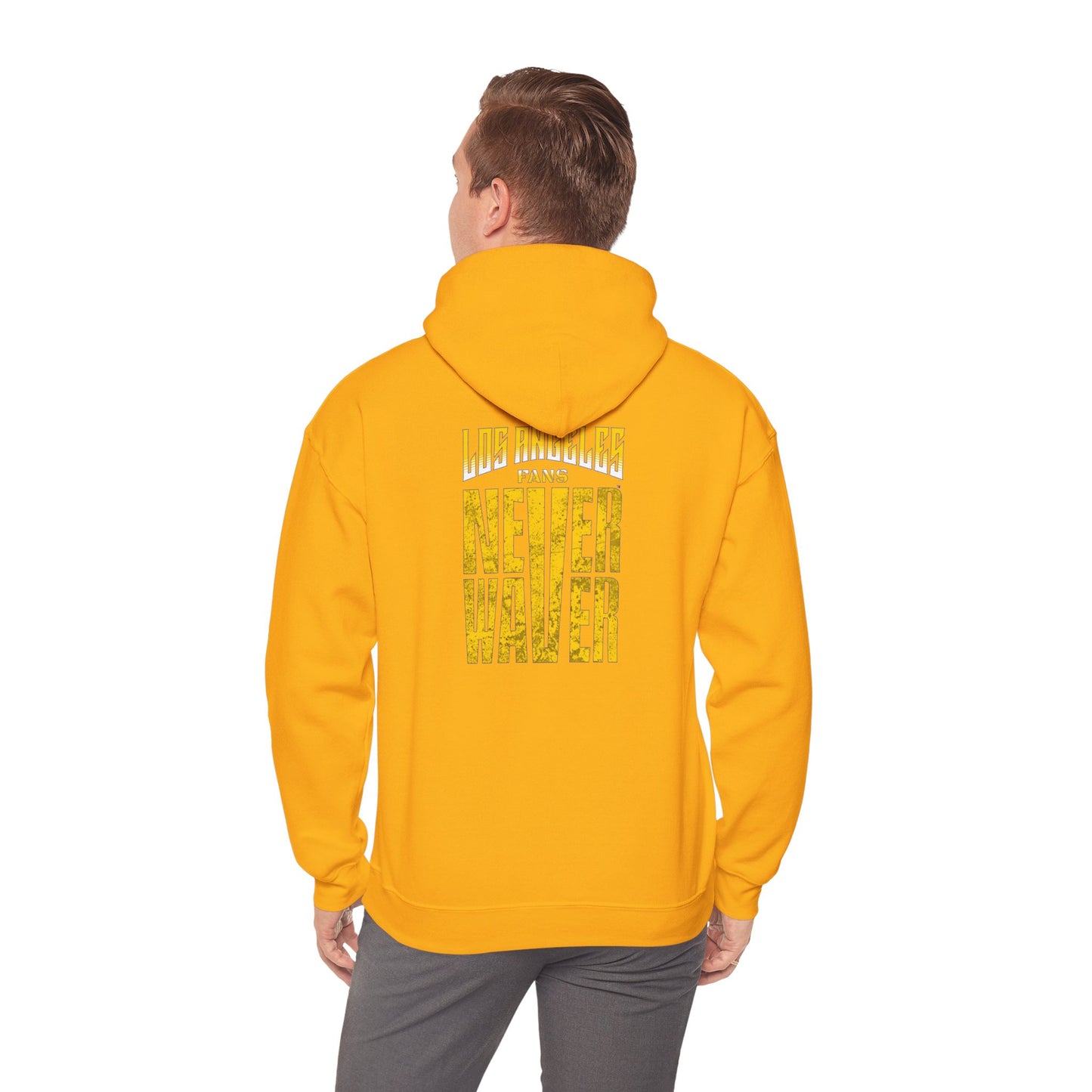 "Los Angeles Fans Never Waver" Unisex Heavy Blend™ Hooded Sweatshirt