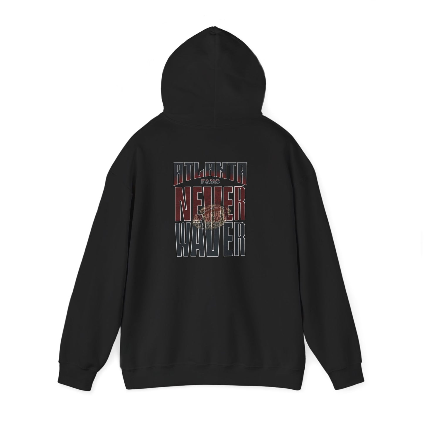 Atlanta Fans Never Waver Leopard Football Sweatshirt Unisex Heavy Blend™ Hoodie