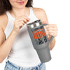 Cincinnati Fans Never Waver W-Leopard Football Insulated Travel Mug, 40oz