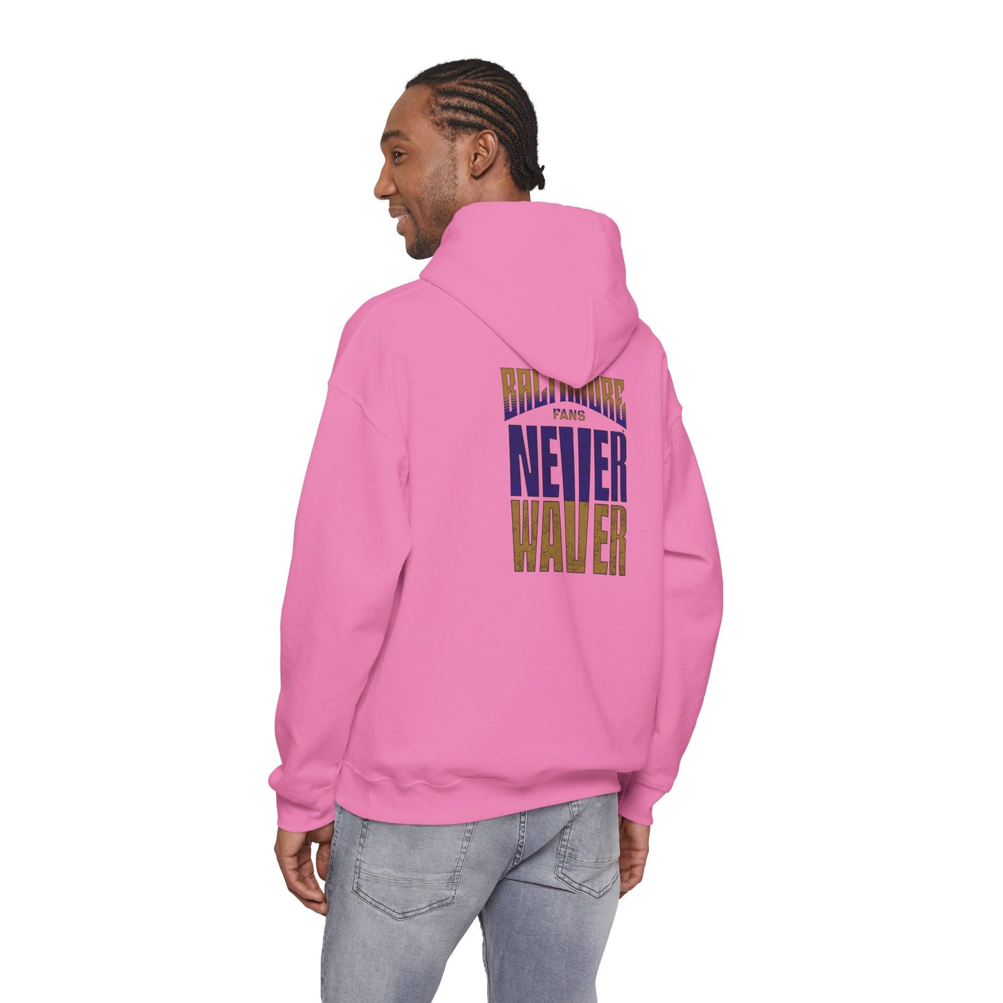 Baltimore Fans Never Waver Unisex Heavy Blend™ Hoodie, Sweatshirt