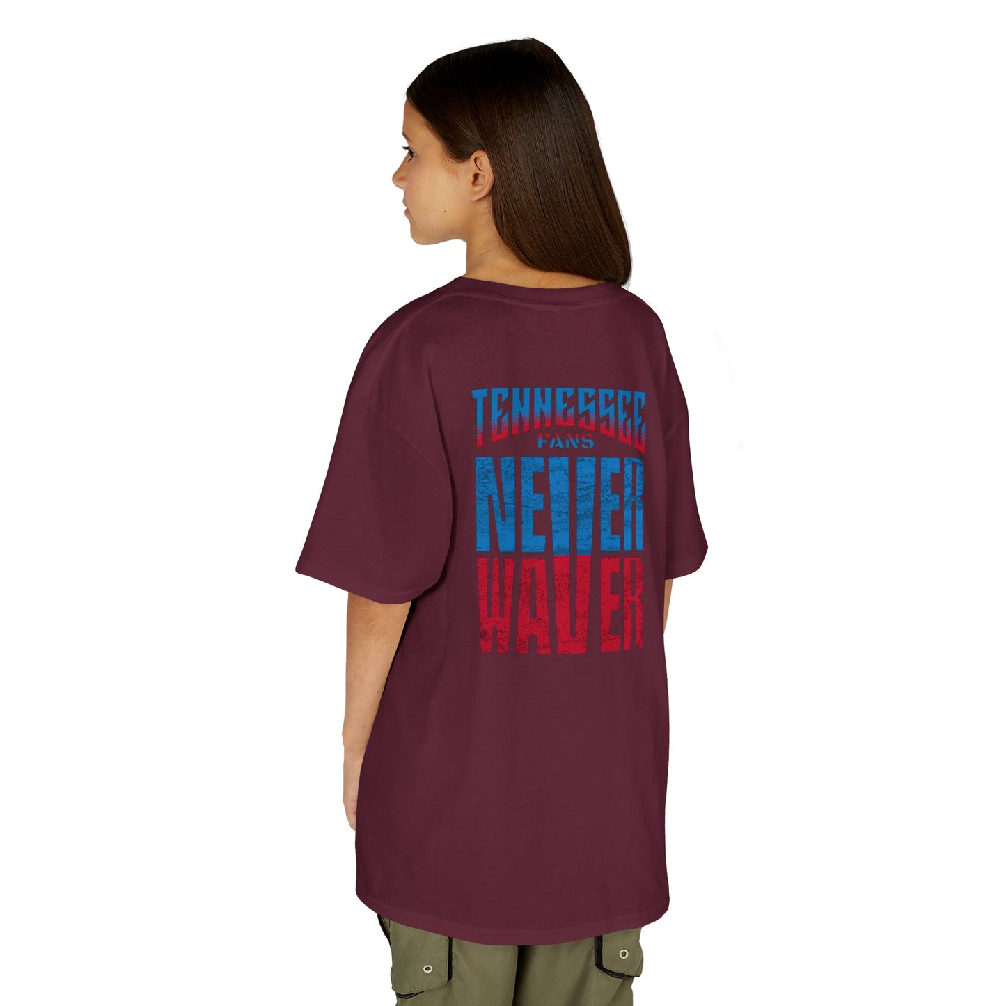 Tennessee Fans Never Waver Kids Heavy Cotton™ Tee