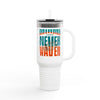 Miami Fans Never Waver W-Leopard Football Insulated Travel Mug, 40oz