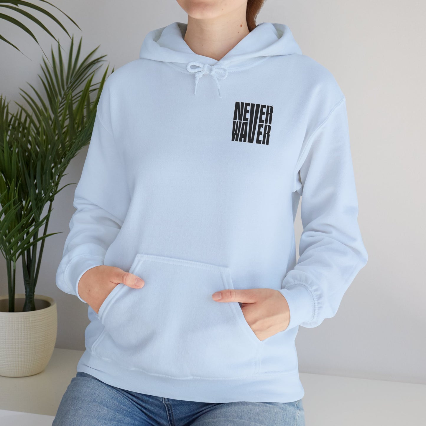 Unisex Heavy Blend™ Hooded Sweatshirt - "Never Waver I'll Bring The Wine" Inspirational Hoodie