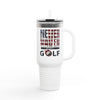 Insulated Travel Mug - "Never Waver Golf" - 40oz Sporty Drinkware