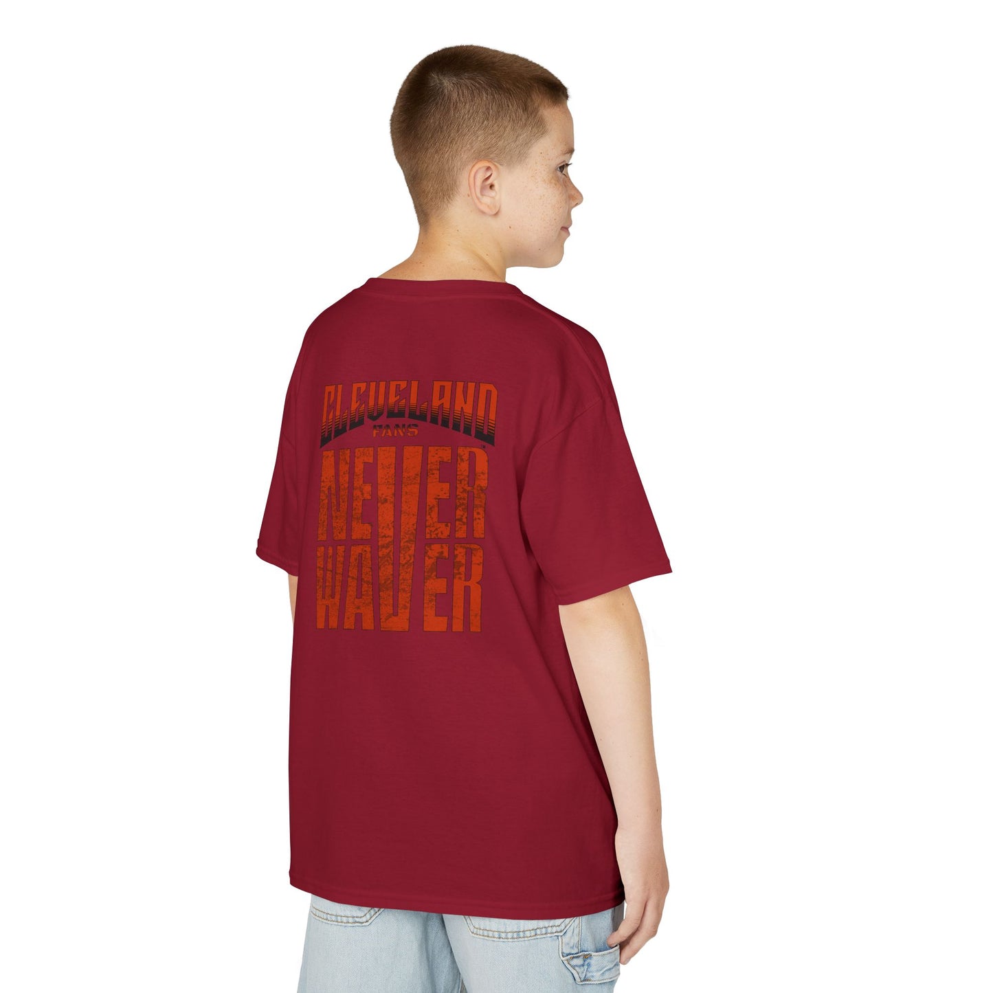 Cleveland Fans Never Waver Kids Heavy Cotton™ Tee