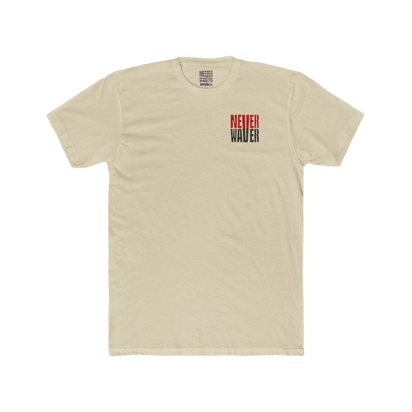 Tampa Bay Fans Never Waver Unisex Cotton Crew Tee