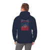 New England Fans Never Waver w Leopard football Unisex Heavy Blend™ Hooded Sweatshirt