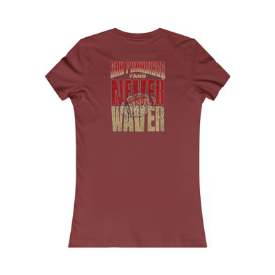San Francisco Fans Never Waver With Leopard Football Women's Favorite Tee