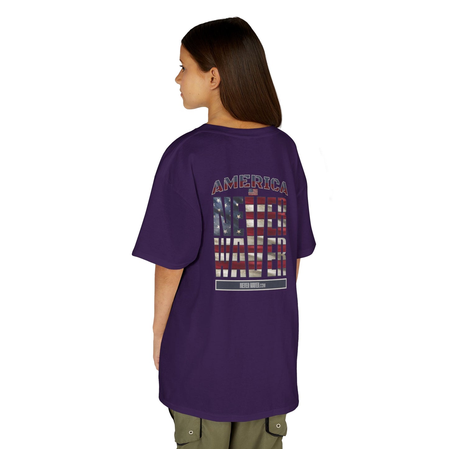 America Never Waver Kids Heavy Cotton™ Tee