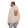 Cleveland Fans Never Waver w Leopard Football Unisex Hoodie - Cozy Heavy Blend Sweatshirt for Comfort and Style