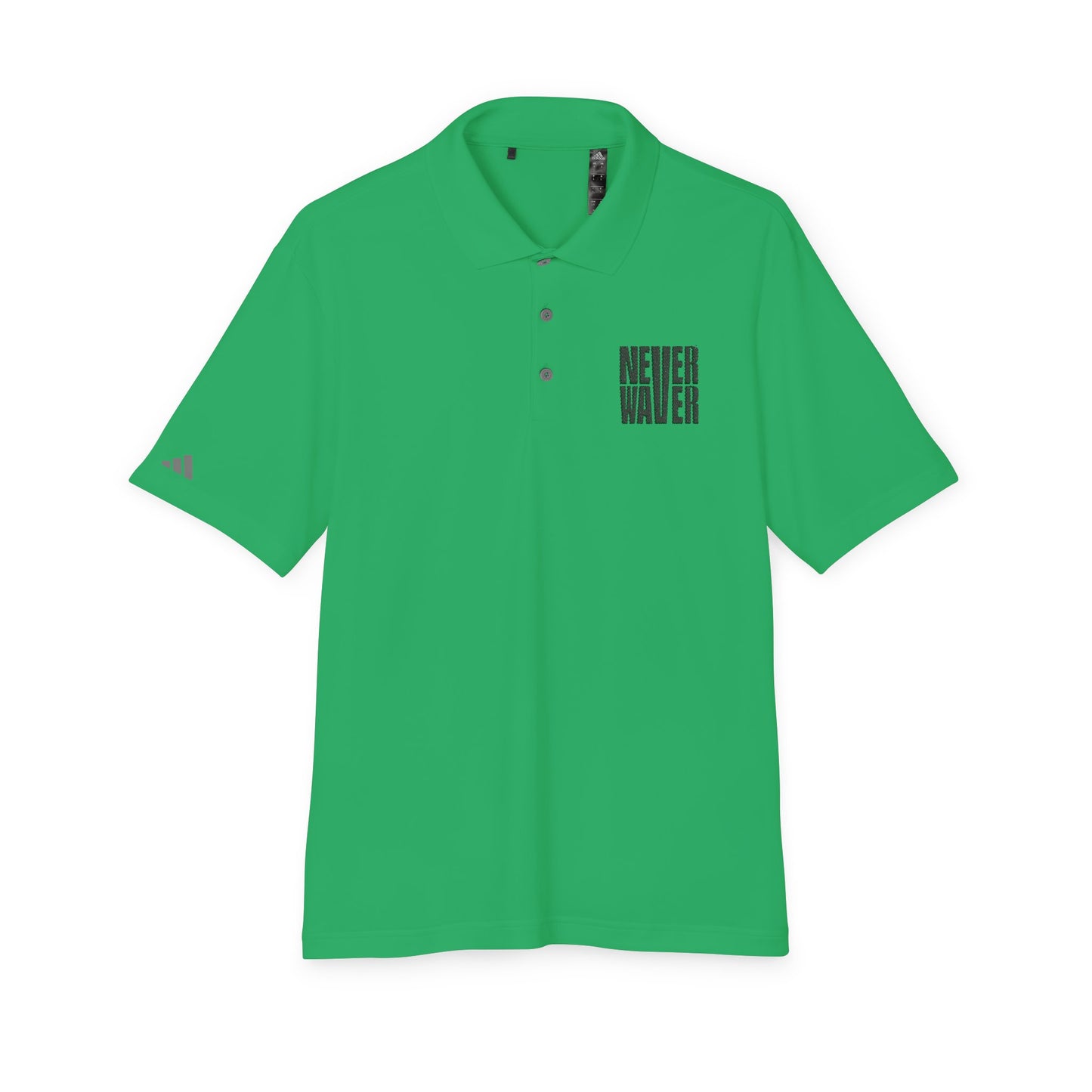Never Waver Embroidered adidas Unisex Performance Polo