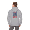 New England Fans Never Waver w Leopard football Unisex Heavy Blend™ Hooded Sweatshirt