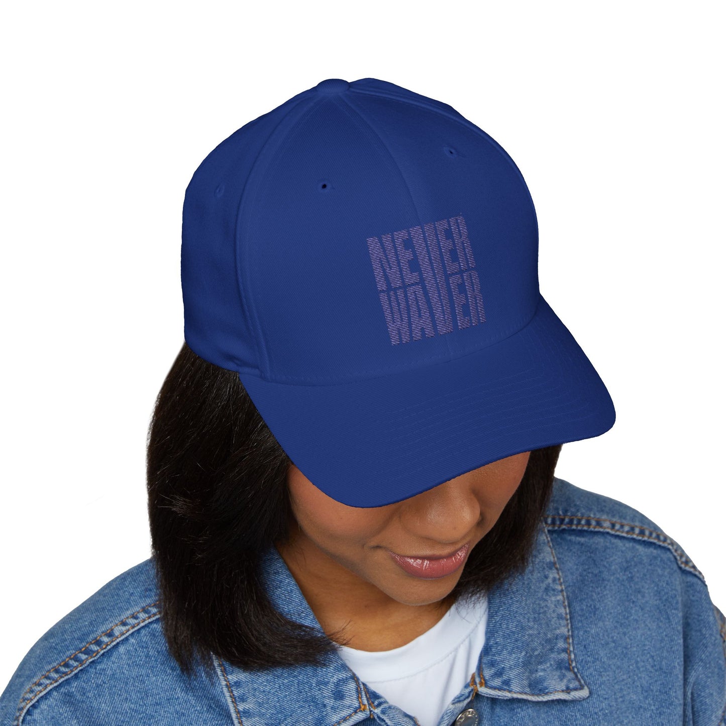 Never Waver Embroidered Cap - Motivational