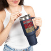 San Francisco Fans Never Waver with leopard football Insulated Travel Mug, 40oz