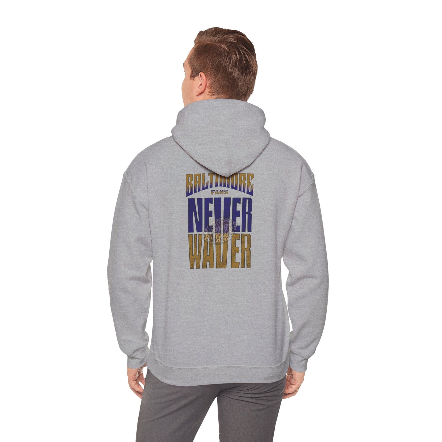Baltimore Fans Never Waver Hoodie — Baltimore Pride Pullover, Sweatshirt