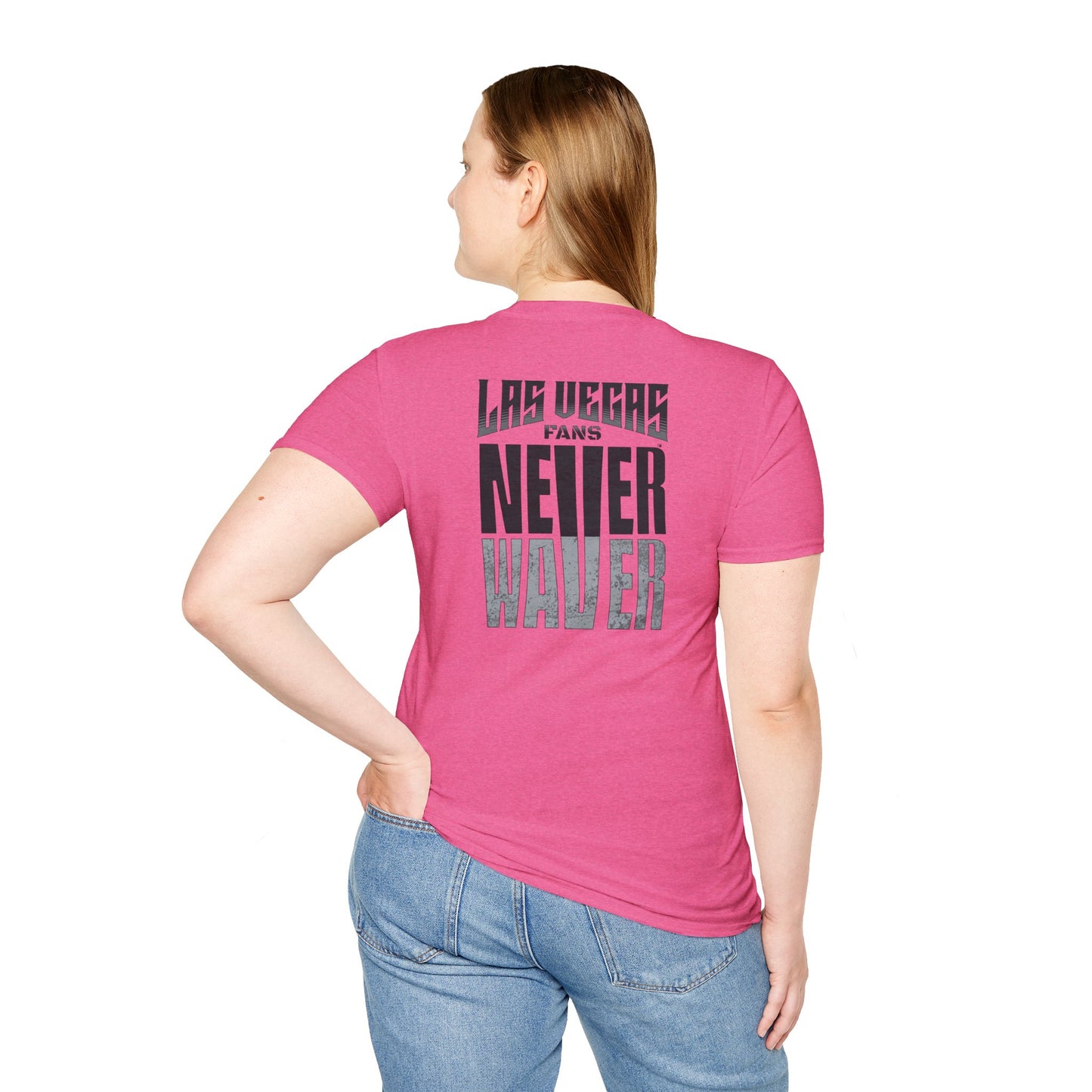 Las Vegas Fans Never Waver Unisex Softstyle T-Shirt