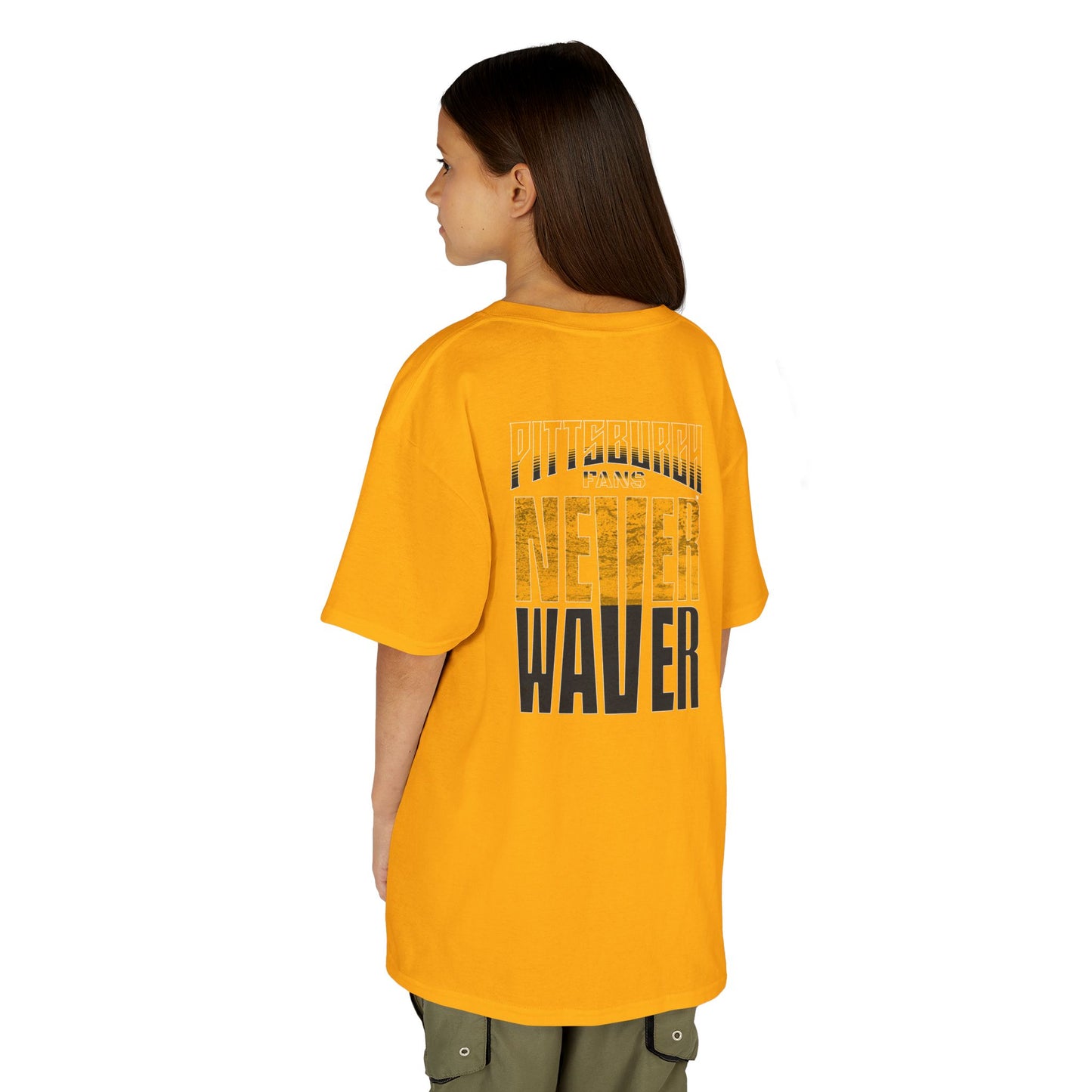 Pittsburgh Fans Never Waver Kids Heavy Cotton™ Tee