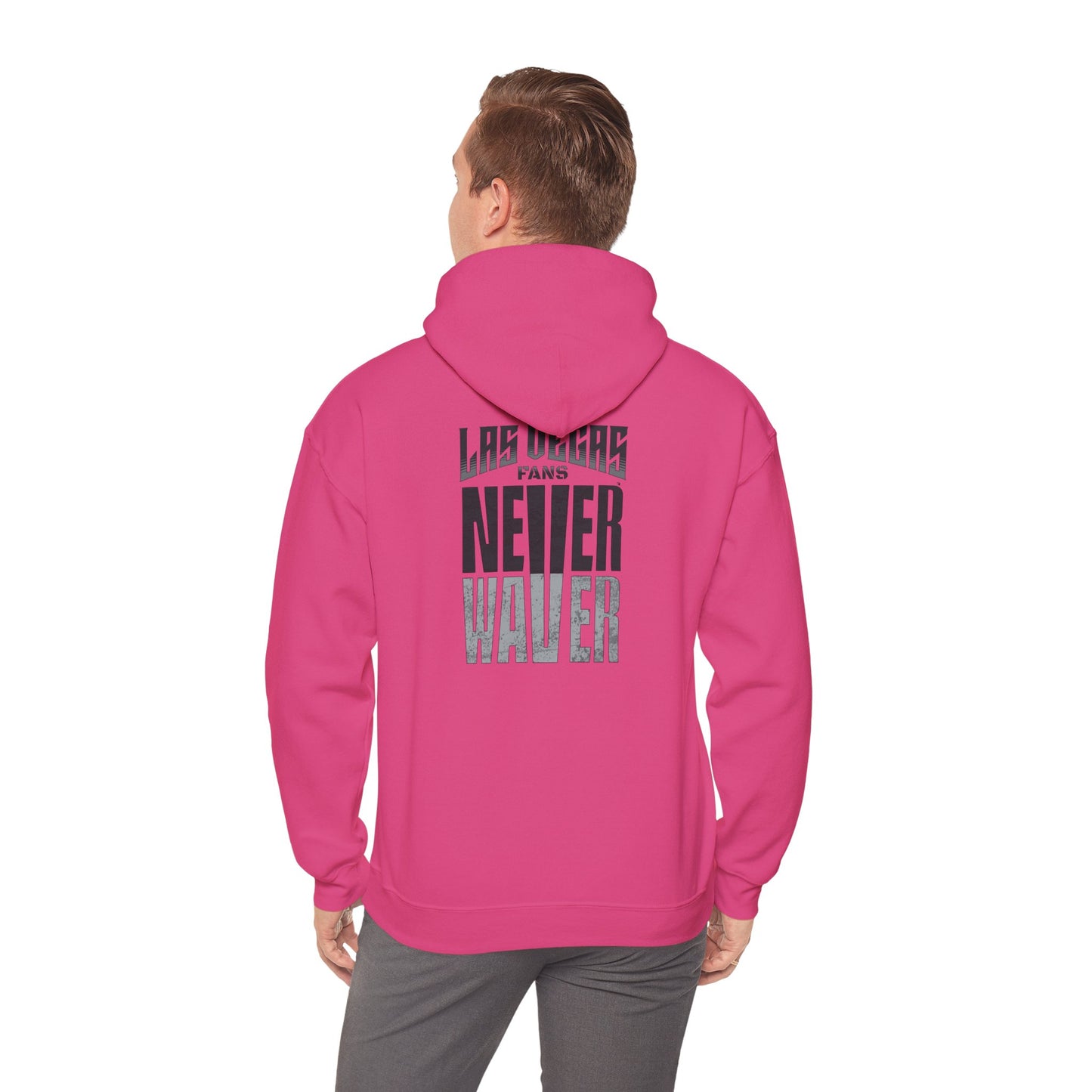 Las Vegas Fans Never Waver Design, Perfect for Sports Fans Unisex Heavy Blend™ Hooded Sweatshirt