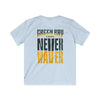 Green Bay Fans Never Waver Kids Softstyle Tee