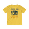 Green Bay Fans Never Waver Kids Softstyle Tee