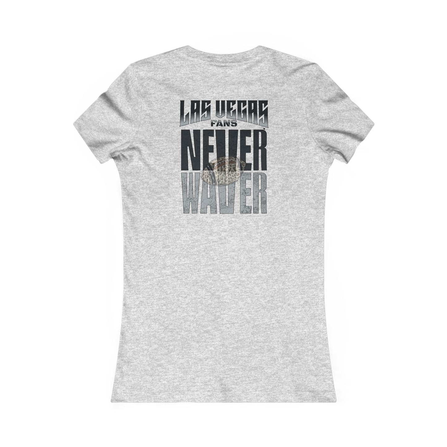 Las Vegas Fans Never Waver W-Leopard Football Women's Favorite Tee