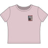 Women's Crop Tee — "Never Waver" Baseball Graphic Tee (Came Out Swinging)