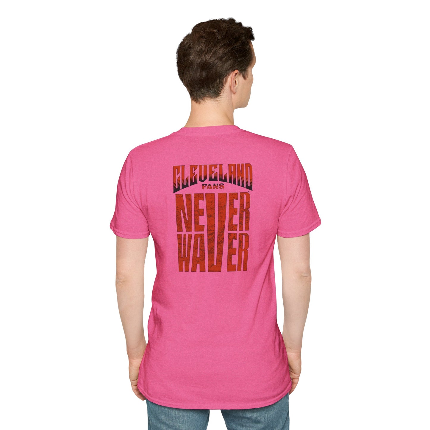 Cleveland Fans Never Waver Unisex Softstyle T-Shirt