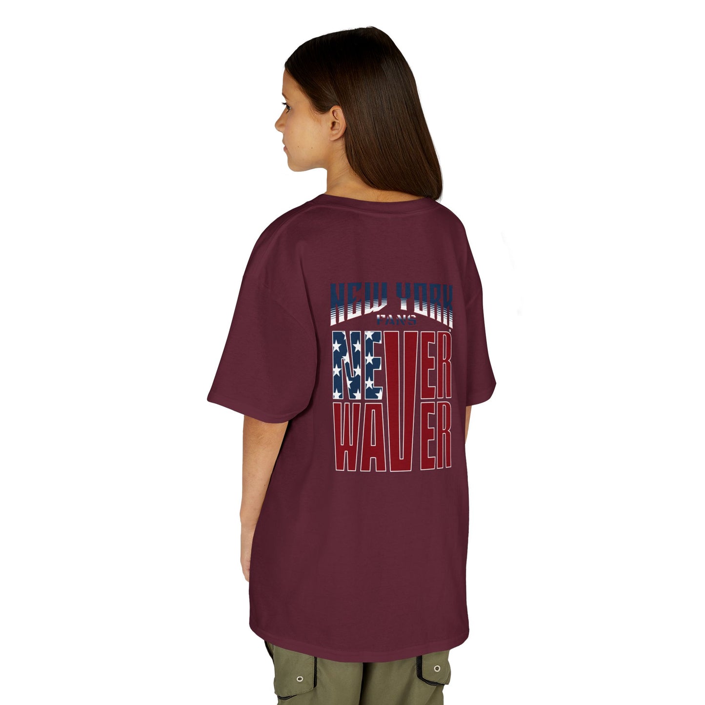 New York Fans Never Waver Kids Heavy Cotton™ Tee