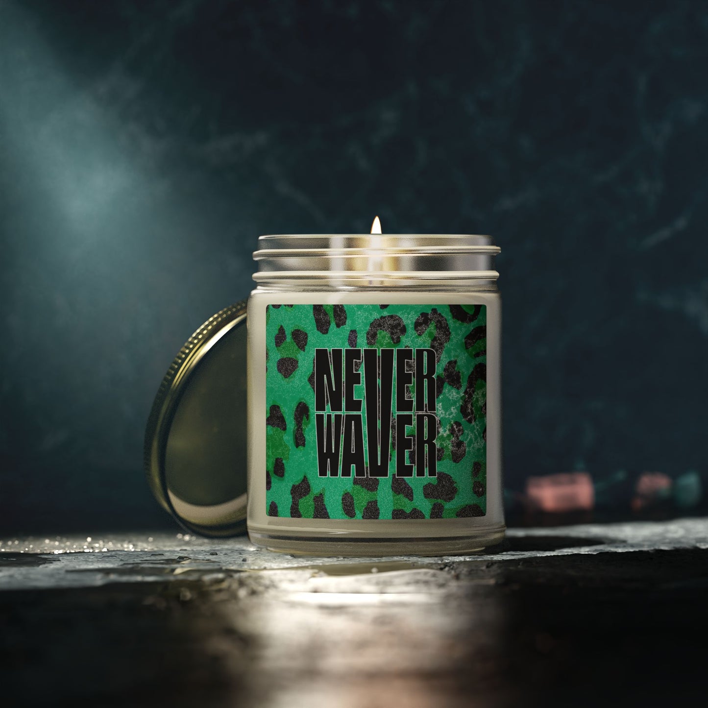 Never Waver Wild Vibes Scented Candles, Coconut Apricot Wax, Eco-Friendly Aromatherapy, Unique Home Decor, Gift for Her, Relaxation Gift
