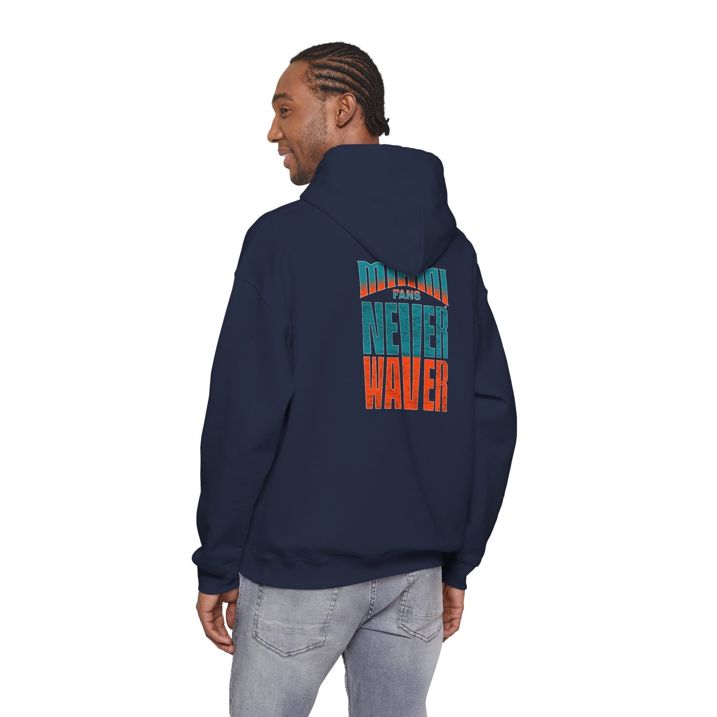 "Miami Fans Never Waver" Inspirational Hoodie