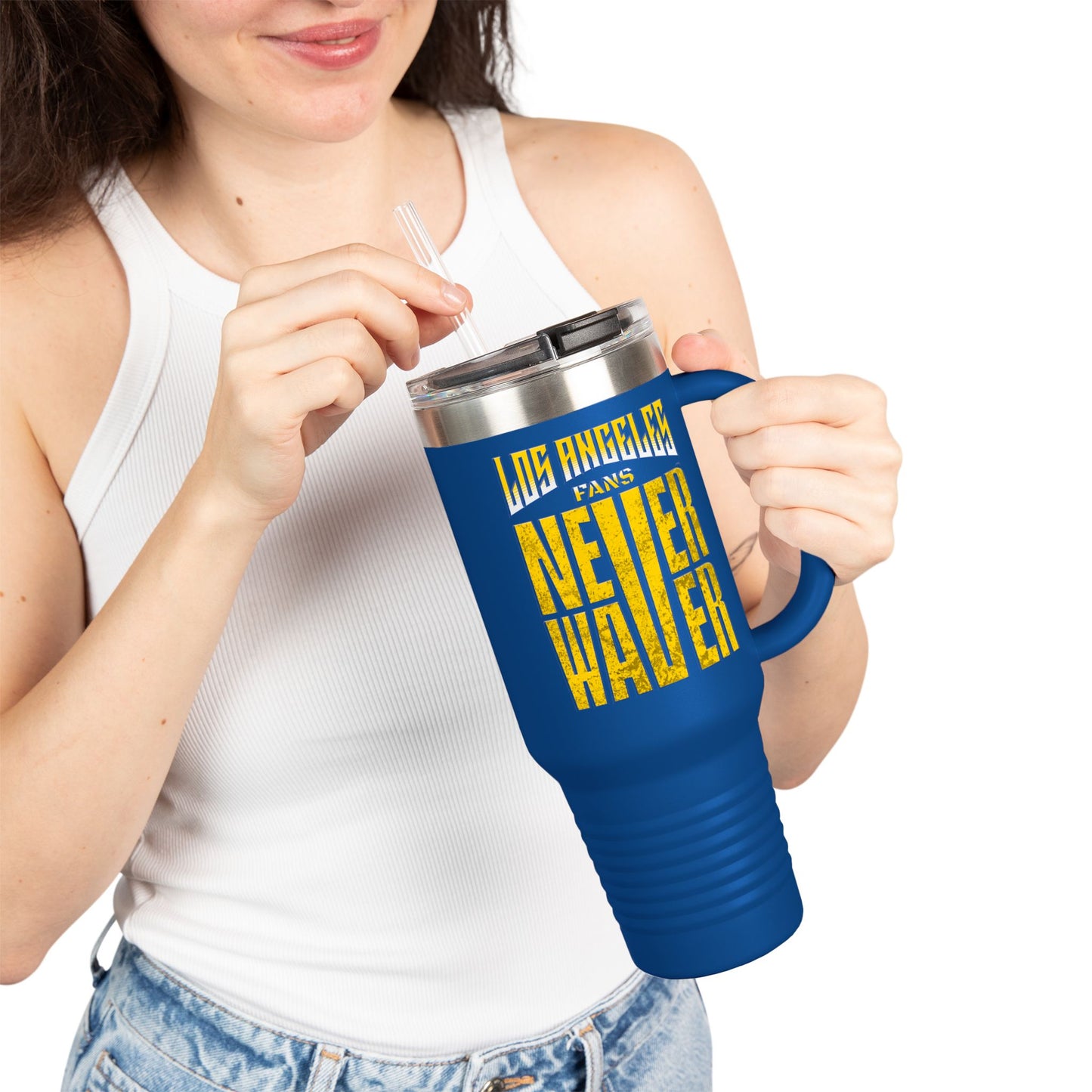 Los Angeles Fans Never Waver Insulated Travel Mug, 40oz