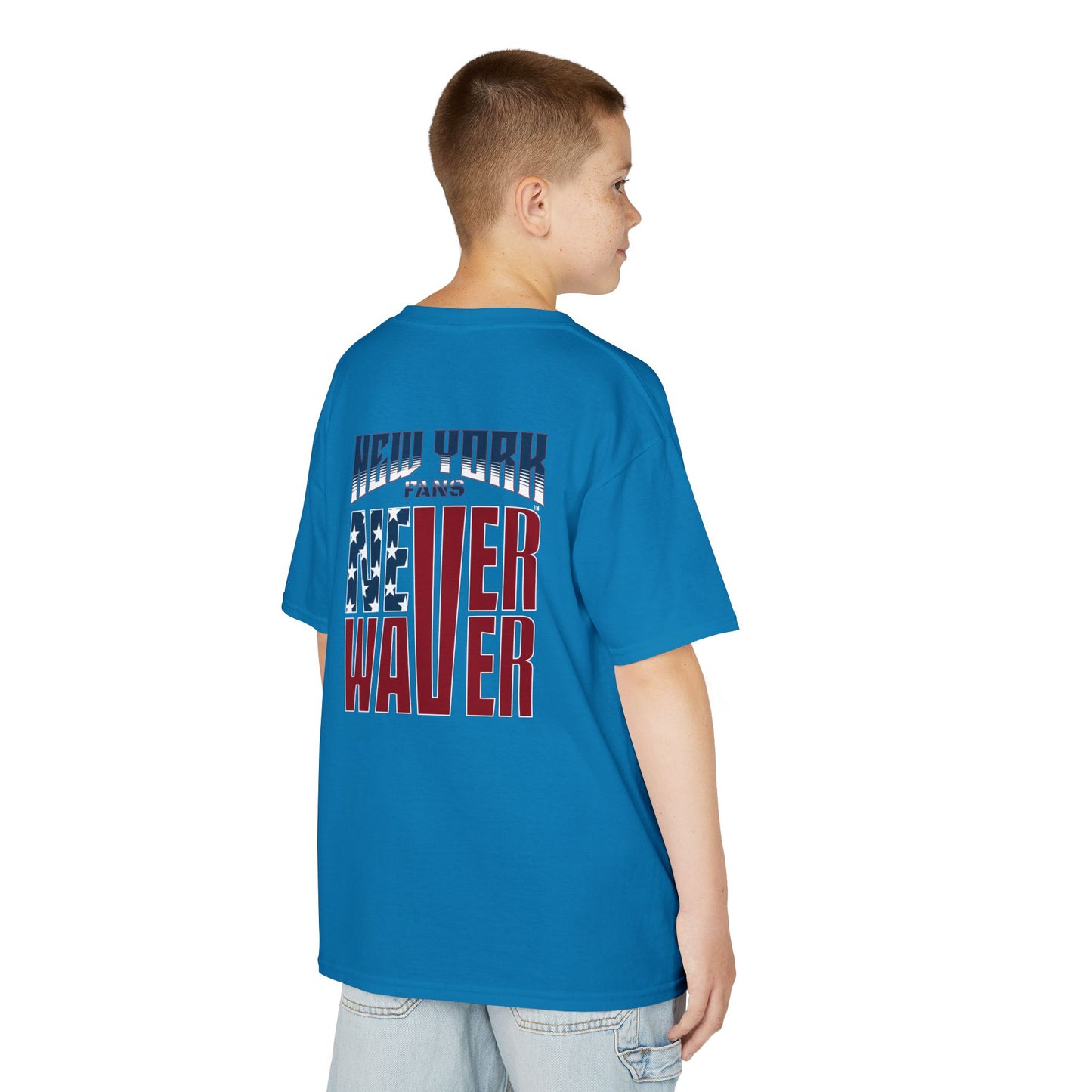 New York Fans Never Waver Kids Heavy Cotton™ Tee