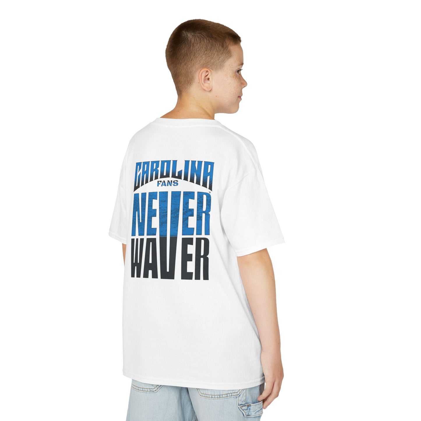 Carolina Fans Never Waver Kids Heavy Cotton™ Tee