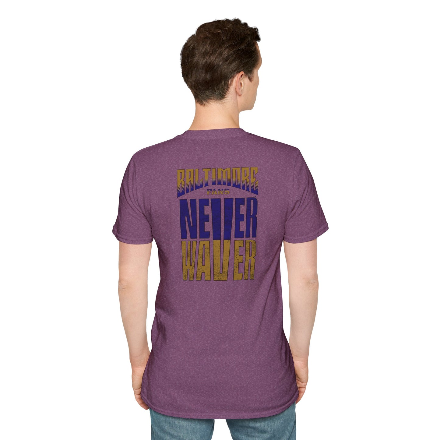 Baltimore Fans Never Waver Unisex Softstyle T-Shirt