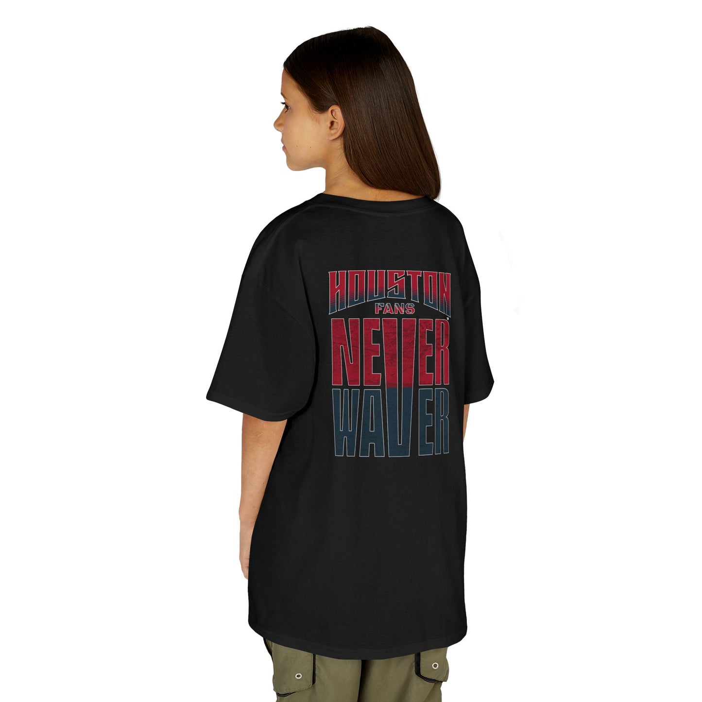 Houston Fans Never Waver Kids Heavy Cotton™ Tee