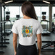 Women's Best Mom Ever Faded Crop Tee | Cute Gift for Mother's Day by Printify