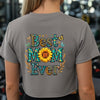 Women's Best Mom Ever Faded Crop Tee | Cute Gift for Mother's Day