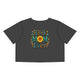 Women's Best Mom Ever Faded Crop Tee | Cute Gift for Mother's Day by Printify